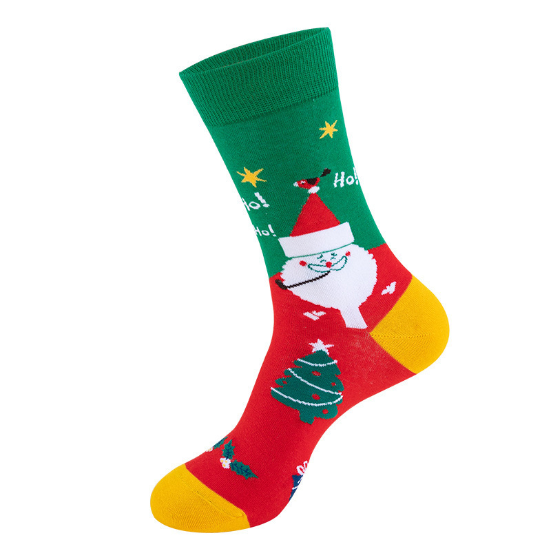 New Style Ladies Christmas Gift Santa Color Feather Fashionable Animal Party Box Pack Best Choice Women's Happy Funny Socks