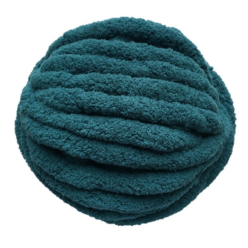 Factory Wholesale Thick Polyester Chenille Chunky Yarn for Arm Knitting Chenille Blanket