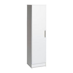 White Living Room Furniture Style Narrow Cabinet Tall Corner Cabinet For Furniture & Decor