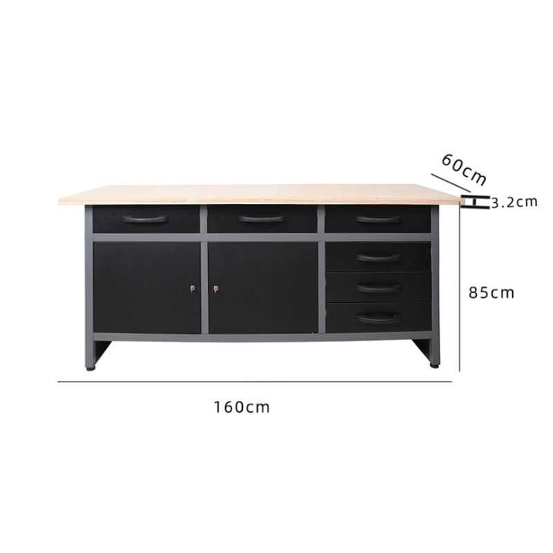 Garage Workshop JZD Brand Work Table Tool Cabinet Steel Shelf Rack Workbench