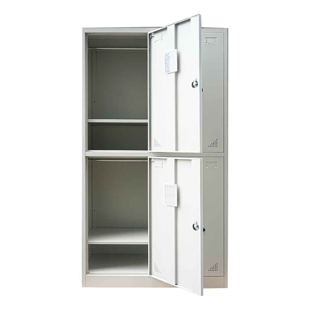 Students Wardrobe 4 door Dressing Furniture Steel Wardrobe Locker