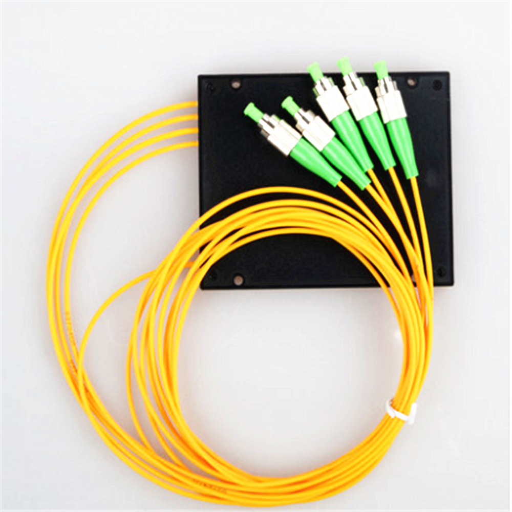 Well distribution fiber optic equipment 1 x 4 2 8 16 32ABS module box  passive optical connector Fiber Optic PLC splitter