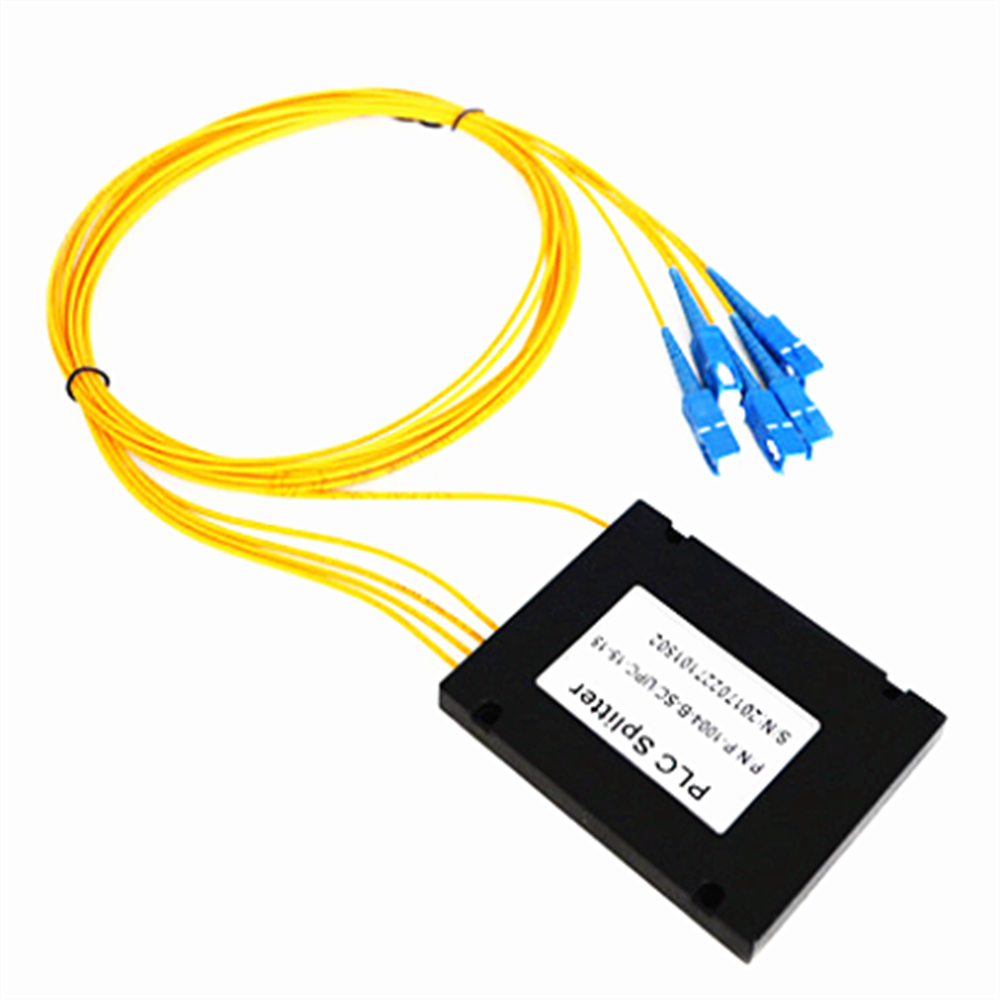 Well distribution fiber optic equipment 1 x 4 2 8 16 32ABS module box  passive optical connector Fiber Optic PLC splitter