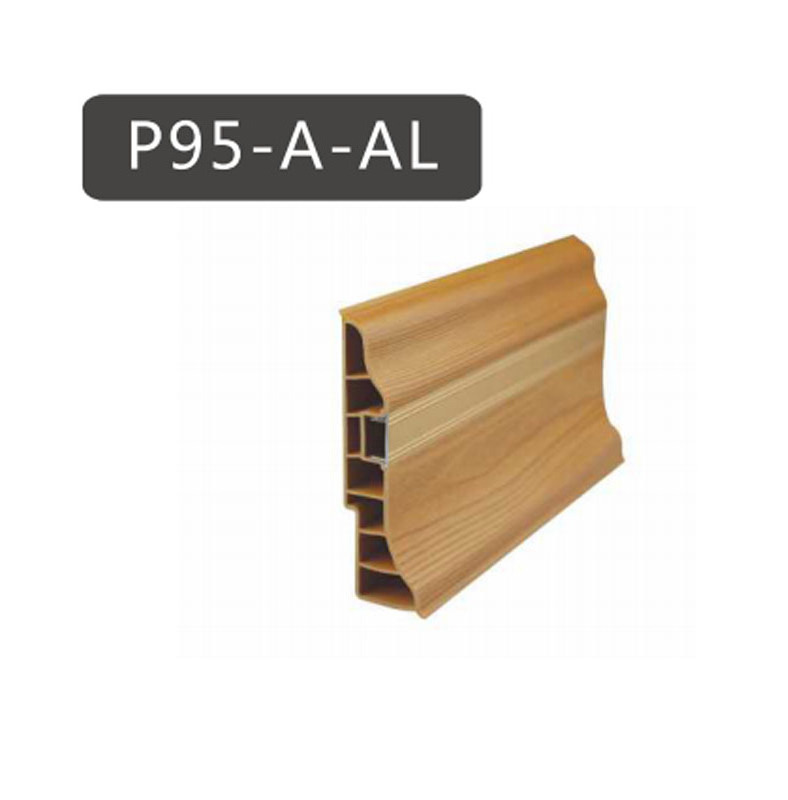 primed skirting boards/pvc plastic extrusion profiles