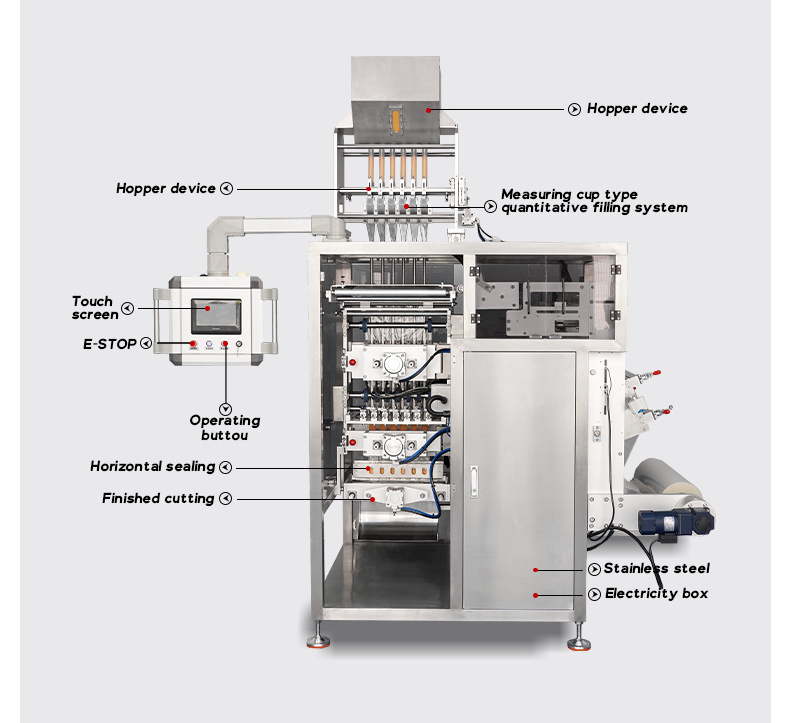 food drink powder bag packing machine drinks instant tea packing machine  vertical fruit green tea powder packing machine