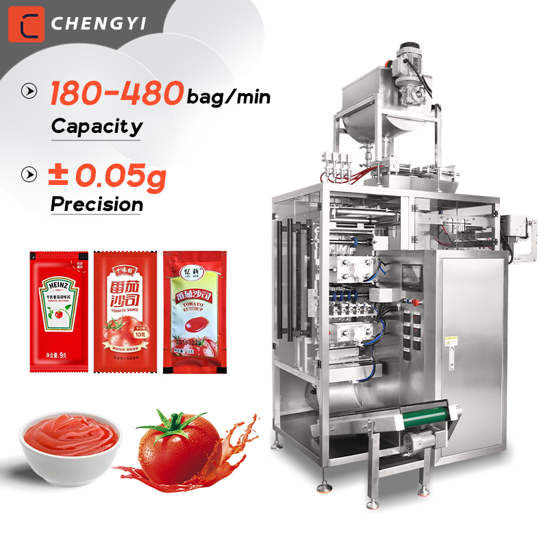 Ketchup Packing Machine Chili Sauce Sachets Honey Stick Shampoo Fiiling And Sealing Packing Machine Tomato Sauce Packing Machine