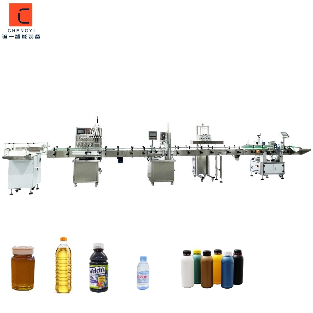 6Head Automatic liquid detergent filling machine Shampoo Bottle filling machine Liquid Soap Filling and labeling Machine