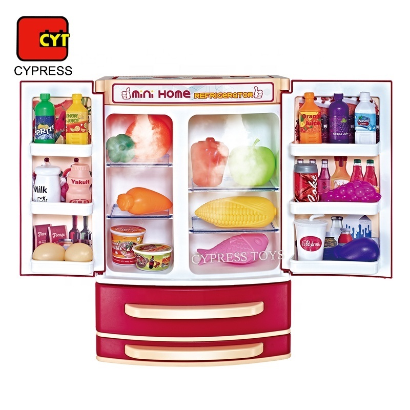 Factory Kids Mini Refrigerator Toys Home Appliances Toys Mist Refrigerator Toy With Music & Light