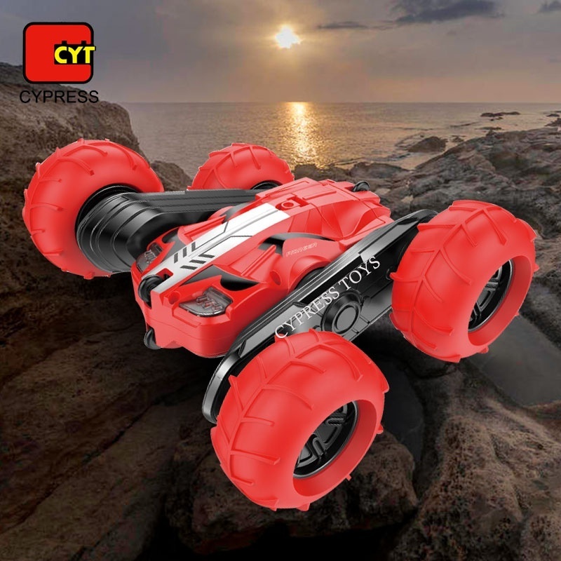 Hot Selling 2.4G Remote Control Inflatable Wheel Stunt Car RC Toy Double-Sided Stunt Car