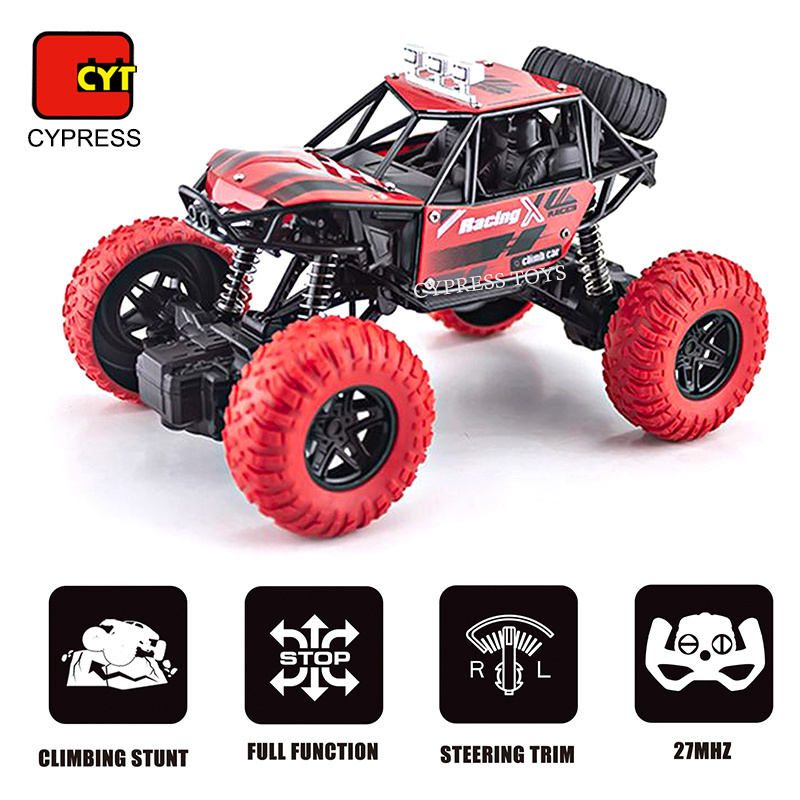 118  RC Off-Road Remote Control climbing big wheels rock crawler Metal Car truck toys Monster Trucks Friction Powered car