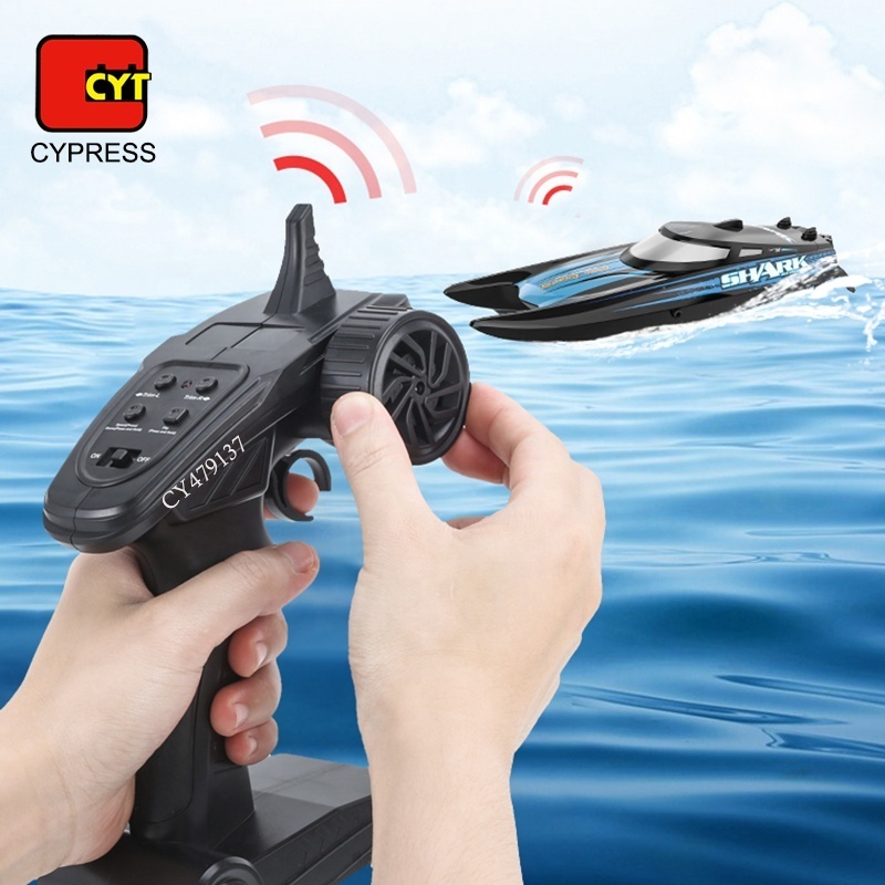 Luxury 2.4GHz RC High Speed Racing Boat With Capsize Reset Proportional Throttle Professional Remote Control Boat Toy