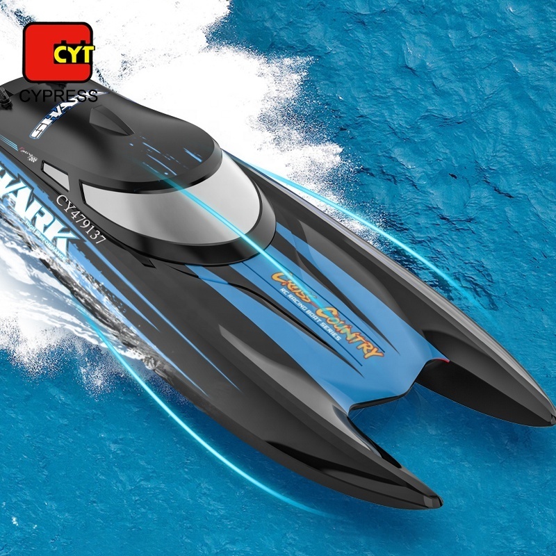 Luxury 2.4GHz RC High Speed Racing Boat With Capsize Reset Proportional Throttle Professional Remote Control Boat Toy