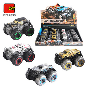 Wholesale Alloy Metal Vehicles Monster Truck Friction Powered Toy Cars Push And Go Off Road For Kids