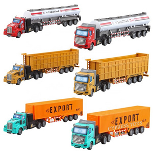 Hot Sale Remote Control Toys RC 4WD Truck Model Kit 1/48 Tanker Truck RC Trailer Truck Toys With Light