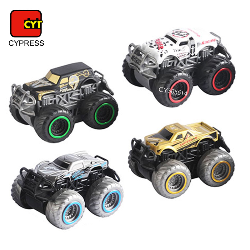 Wholesale Alloy Metal Vehicles Monster Truck Friction Powered Toy Cars Push And Go Off Road For Kids