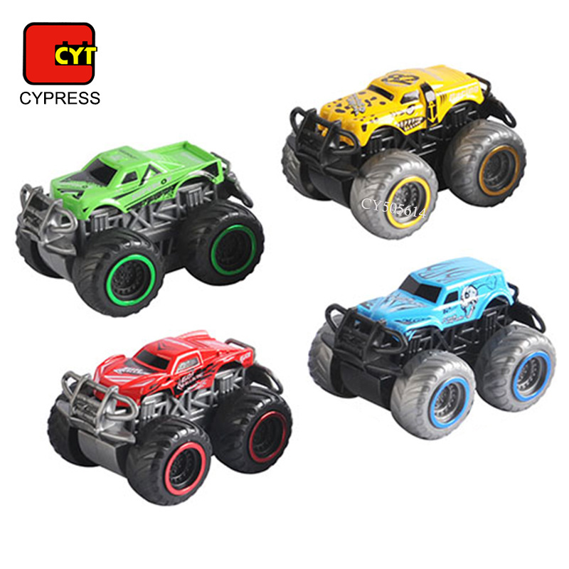 Wholesale Alloy Metal Vehicles Monster Truck Friction Powered Toy Cars Push And Go Off Road For Kids