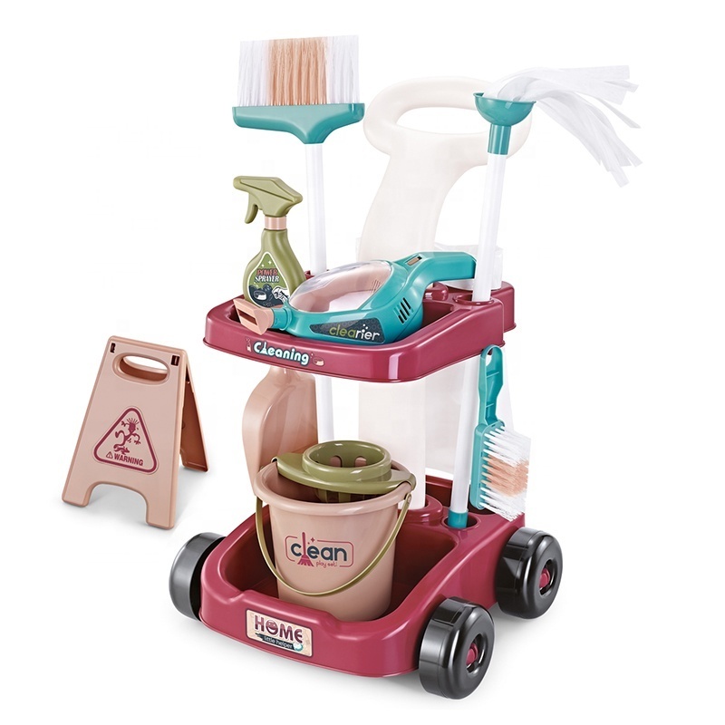 Role Play Toys Clean Car Toy W/Dust Collector Cleaning Set For Kids