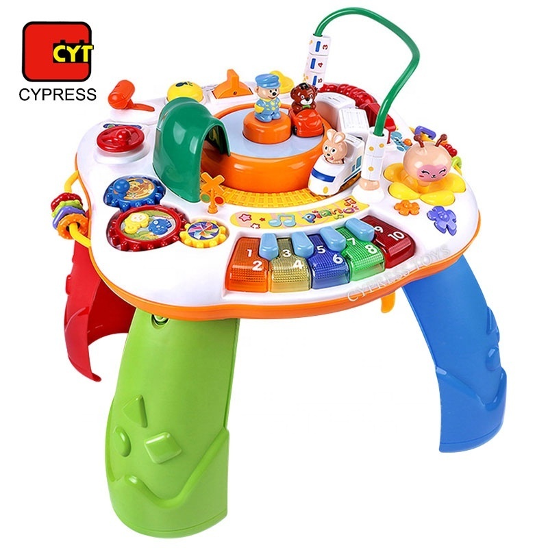 2 in 1 Funny Baby Educational Toys Musical Learning Activity Table