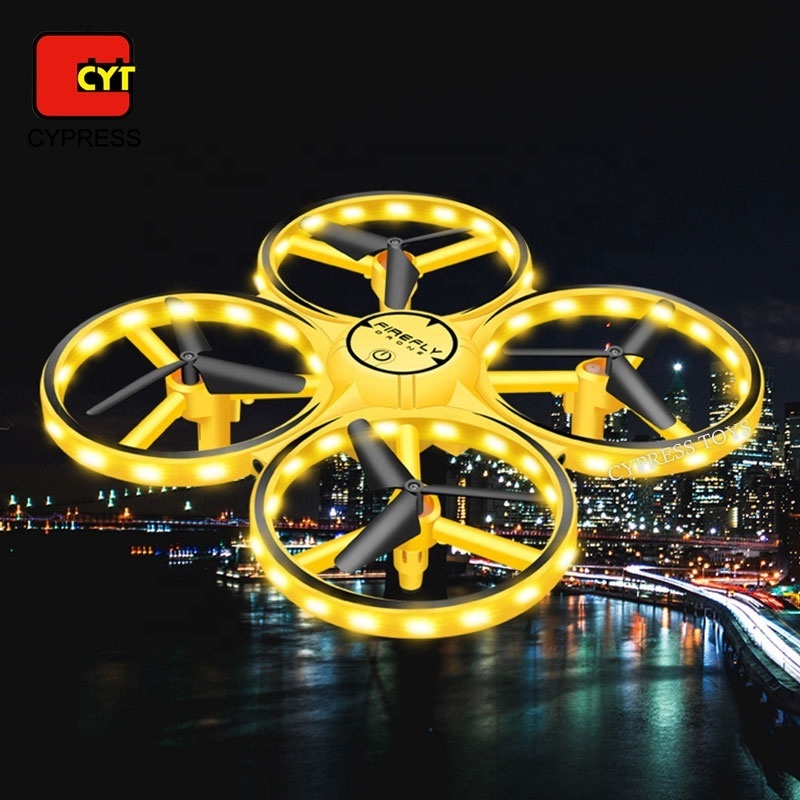 Factory Direct Price Gravity Sensor Gesture Control RC Watch Mini Drone With Light