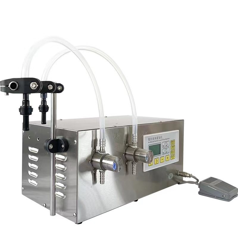 Small magnetic pump single-head liquid filling machine