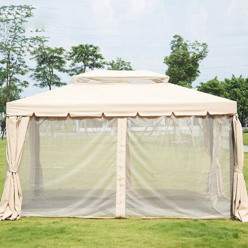 With Mosquito Netting Green,Outdoor Fabric/Steel Canopy 10X12 Gazebo, Vented Polyester Fabric Gazebo Patios Tents/