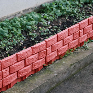 Outdoor Interlocking Assemble Easily, Brick Grass Garden Border Fences Plastic Lawn Edging Garden Retractable Fences/