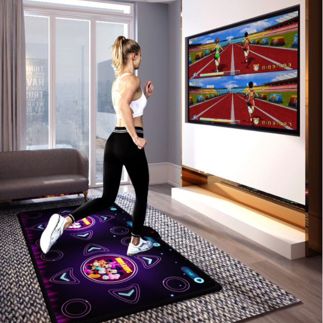 Electronic Non-slip Durable Wear-resistant Game Double Dancing Step Mat Pad Blanket For Tv Computer With Usb For Home Practice