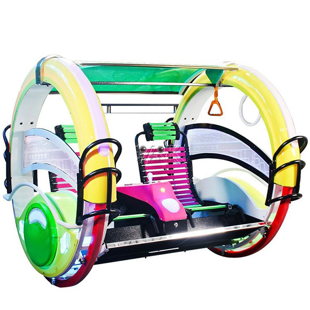 Commercial Kids And Adult Amusement Park Rides 360 Degree Rolling Electric Leswing Swing Car Happy Car For Sale