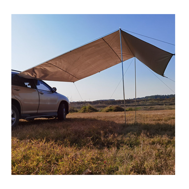 Outdoor Truck Canopy Sun Shade Rainproof Tarp Sunshade Car Tent Awning Car Side Rear Canopy For Travel Boating Beach Camping