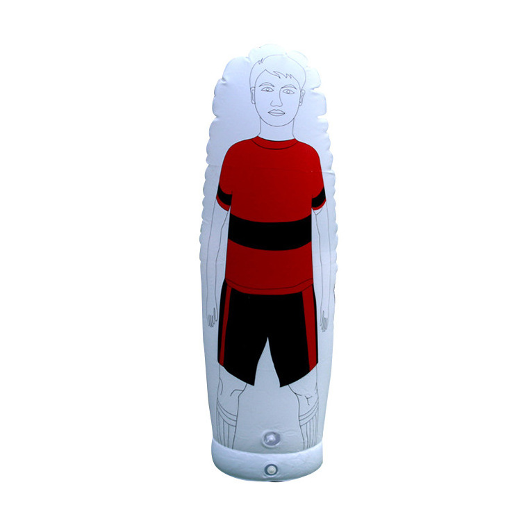 Manufacture hot selling football training equipment hot sale 1.70m inflatable football dummy tumbler mannequin