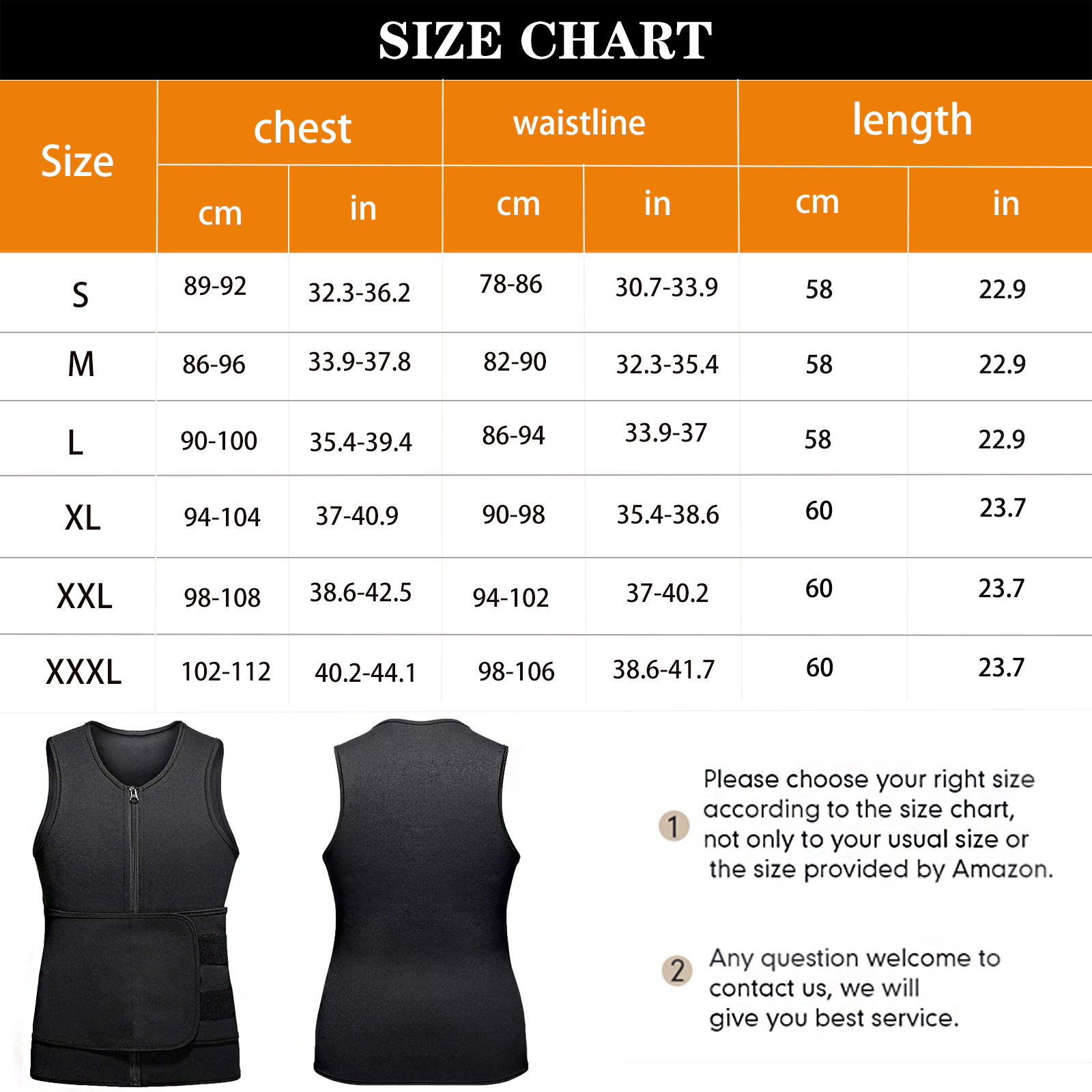 In stock Men Body Shaper Waist Trainer Sauna Vest Belt Abdomen Sweat Vest Fitness Belt