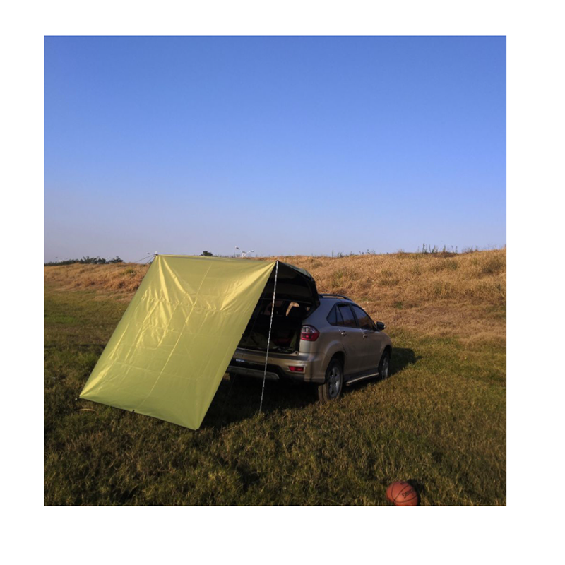 Outdoor Truck Canopy Sun Shade Rainproof Tarp Sunshade Car Tent Awning Car Side Rear Canopy For Travel Boating Beach Camping