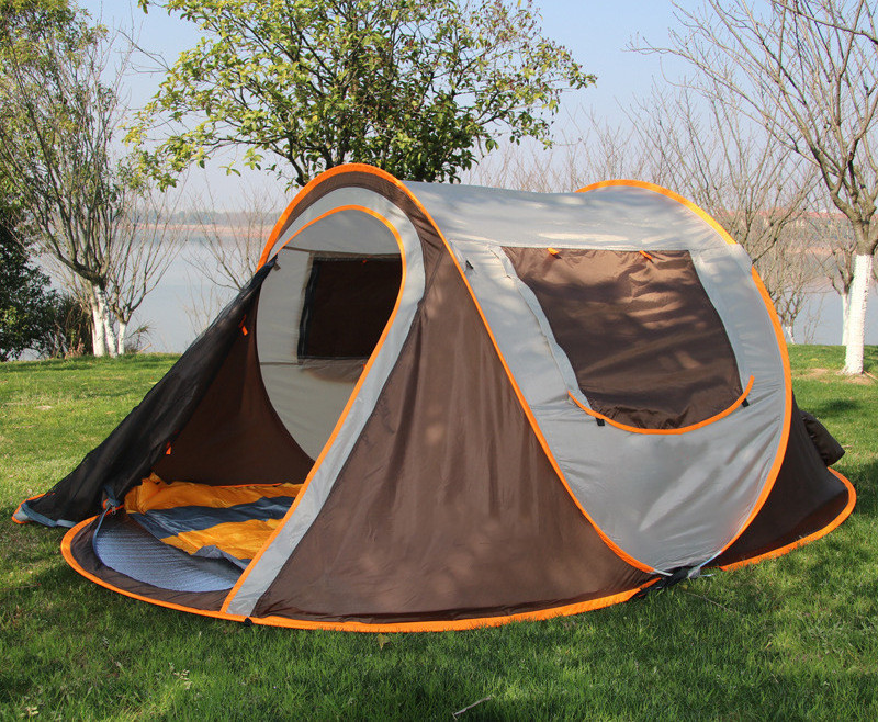 5 Person turbo life cabin camping Tent outdoor customized long camping tent