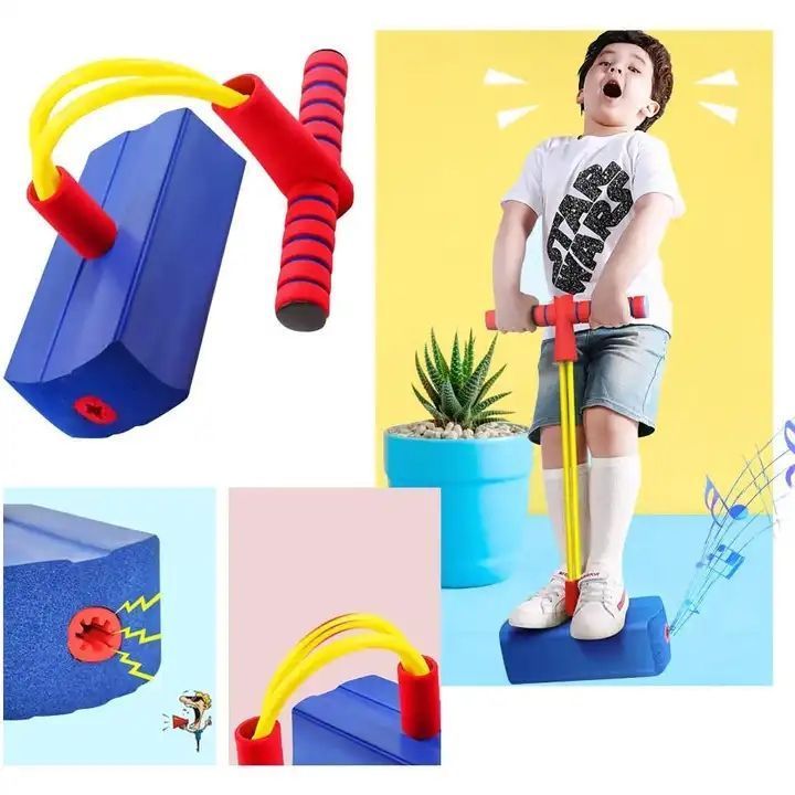 Sensory Training Outdoor Play Kids Sports Games Toys Foam Pogo Stick Jumper