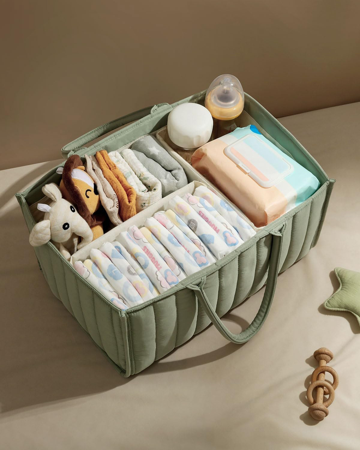 High Quality Multifunction Baby Diaper Caddy Nursery Bag Baby Diaper Organizer