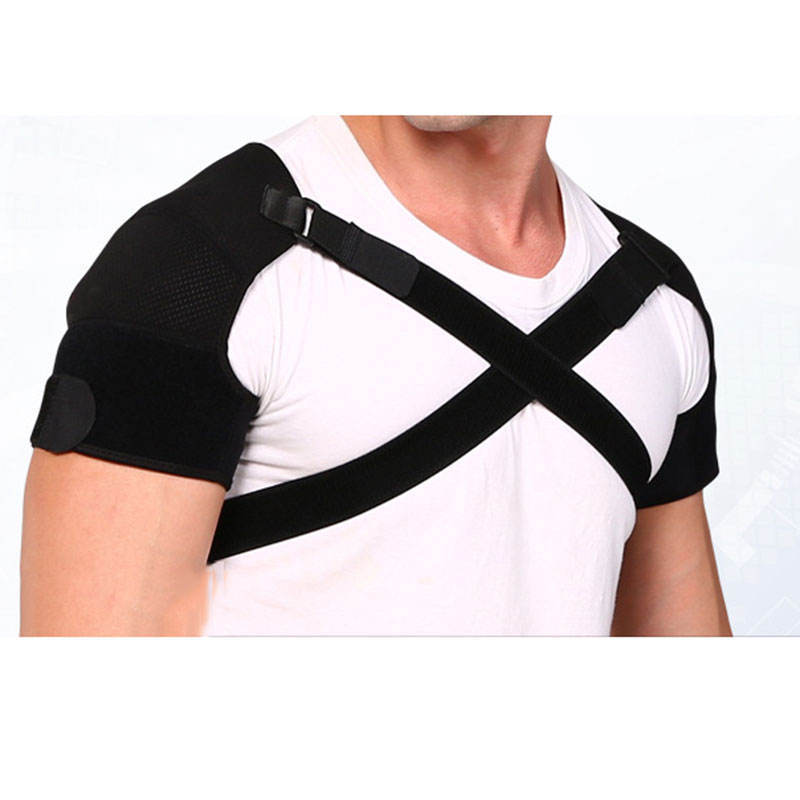 Breathable Protective Shoulder Support Sport Protector Customized Adjustable Black Shoulder Support