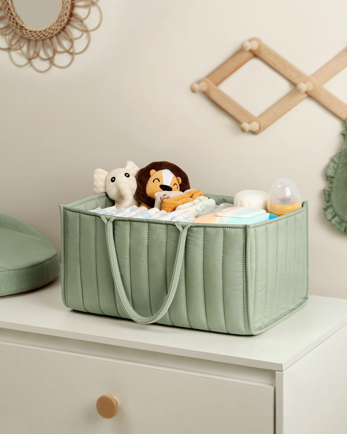 High Quality Multifunction Baby Diaper Caddy Nursery Bag Baby Diaper Organizer