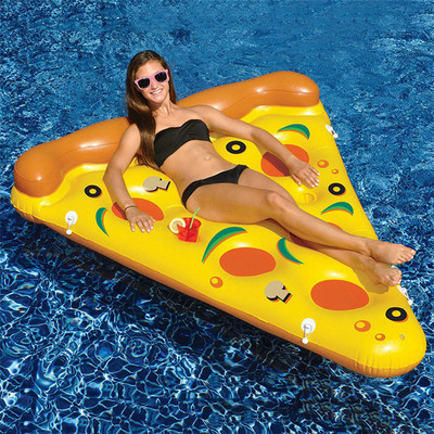 Unisex Mattress Swimming Pool Mat Inflatable Pizza Pool Float Pool Party Floats  Floating Raft Tanning Bed