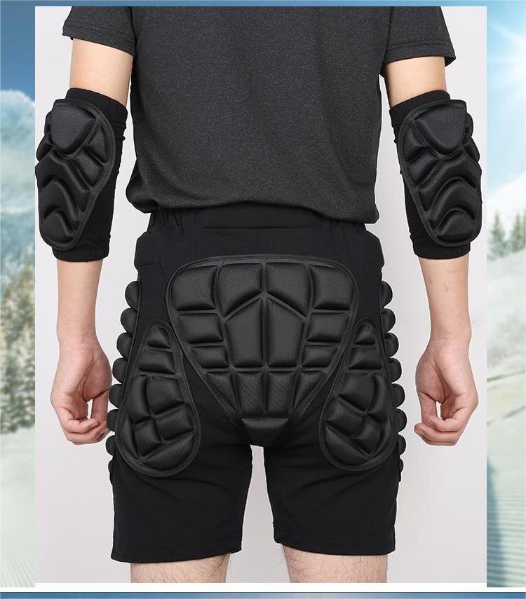 3D Protection Hip Butt EVA Padded Short Pants Protective Gear Guard Impact Pad Ski Ice Skating Snowboard