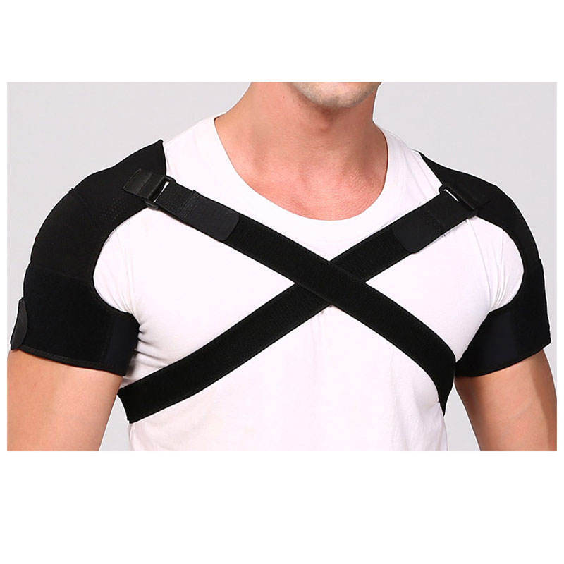 Breathable Protective Shoulder Support Sport Protector Customized Adjustable Black Shoulder Support