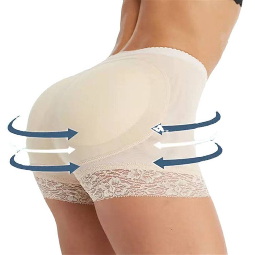 Plus Size Women's Underwear Butt Lifter Hip Control Sexy Shaping Panties With Foam Padded