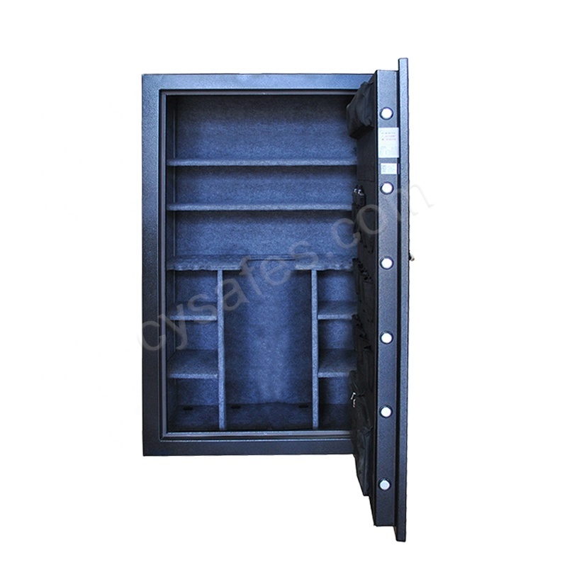 High quality 56 long steel gun safe with certificate fireproof electrical safety box