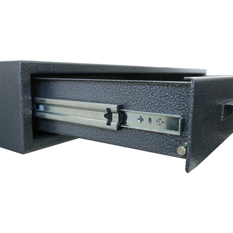 Under bed safe hidden gun safe drawer safe box electronic lock