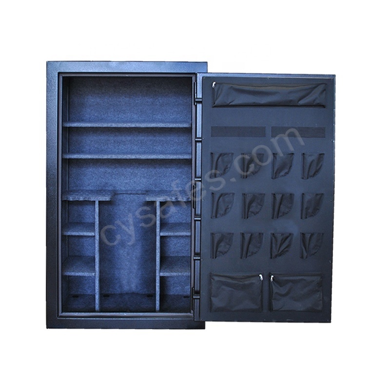 High quality 56 long steel gun safe with certificate fireproof electrical safety box