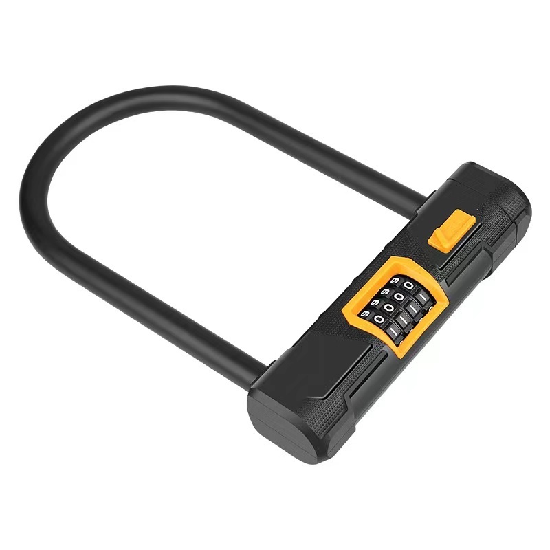 Safety Anti theft Bike lock U Lock For Scooter Cycling Mountain Bike accessories combination clock