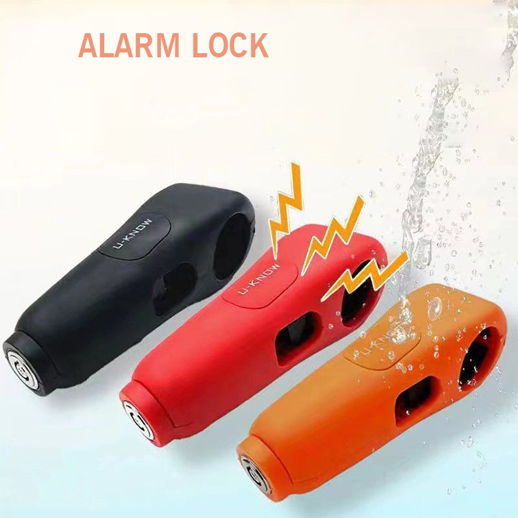 6 Colors Motorcycle Safety Brake Alarm Grip Lock Scooter Anti Theft Handlebar Safety Lock Brake Alarm Grip Lock