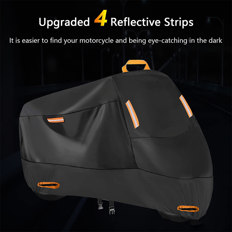 210D 300D 420D Outdoor Indoor Scooter Shelter Waterproof  Rainproof Protection 4 Reflective Strips Bike Bicycle Motorbike Cover