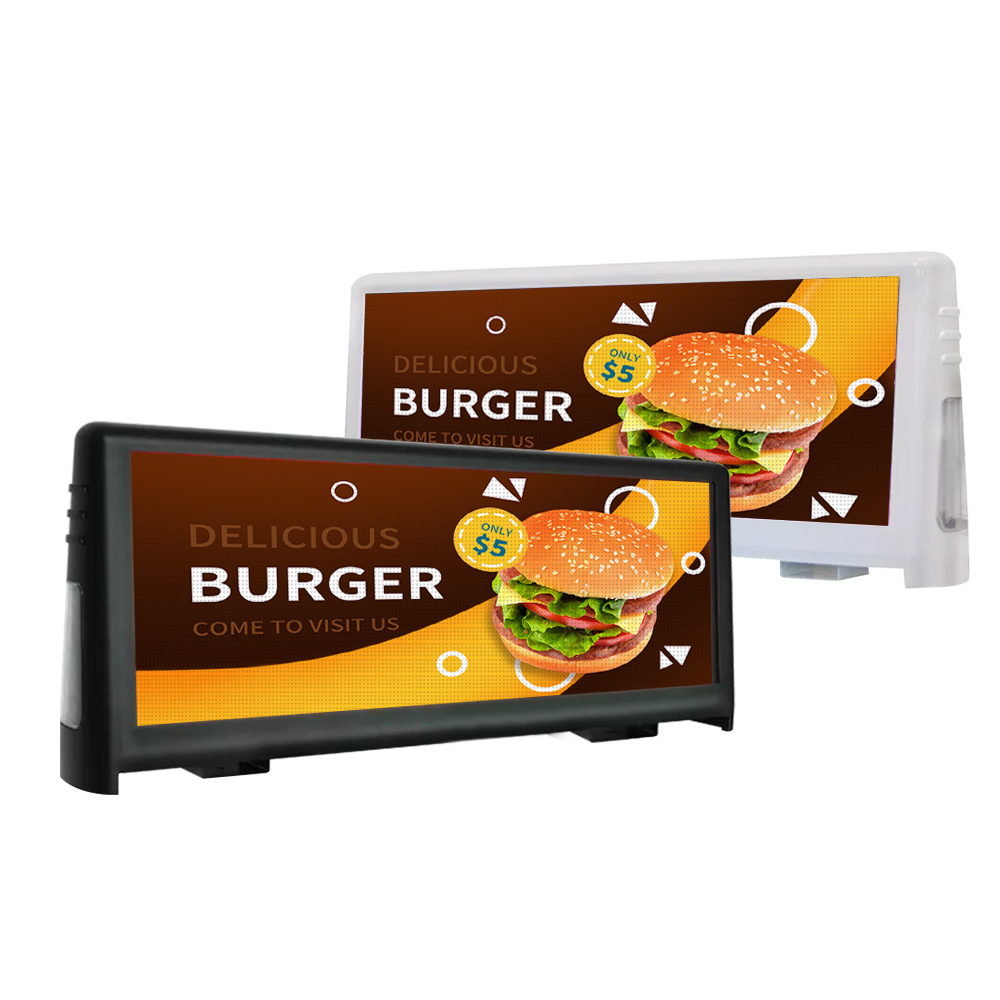 P2.5/P3/P4/P5 Car Advertising LED Screens Smart LED Display Screen Customized Outdoor Taxi Top Led Display SDK 3 Years IP 65