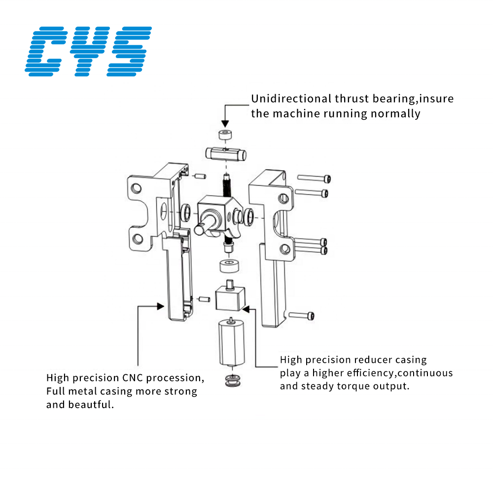 DC5V-8.4V High Precision Full Metal Material Electrical Retractable Landing Gear Special for 1.4-1.6m Airplane