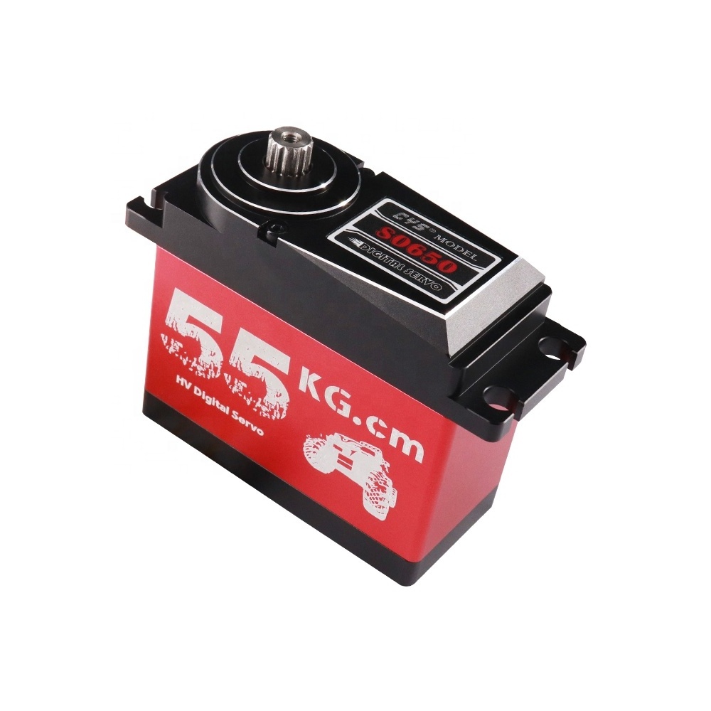 CYS-S0650A 60KG Full Metal Case High Torque Steel Gear Digital Waterproof RC Servo with DC Motor for 1/5 RC Car